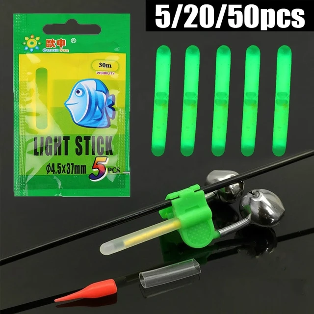 5/20/50pcs Fishing Float Light Stick Fireflies Fluorescent