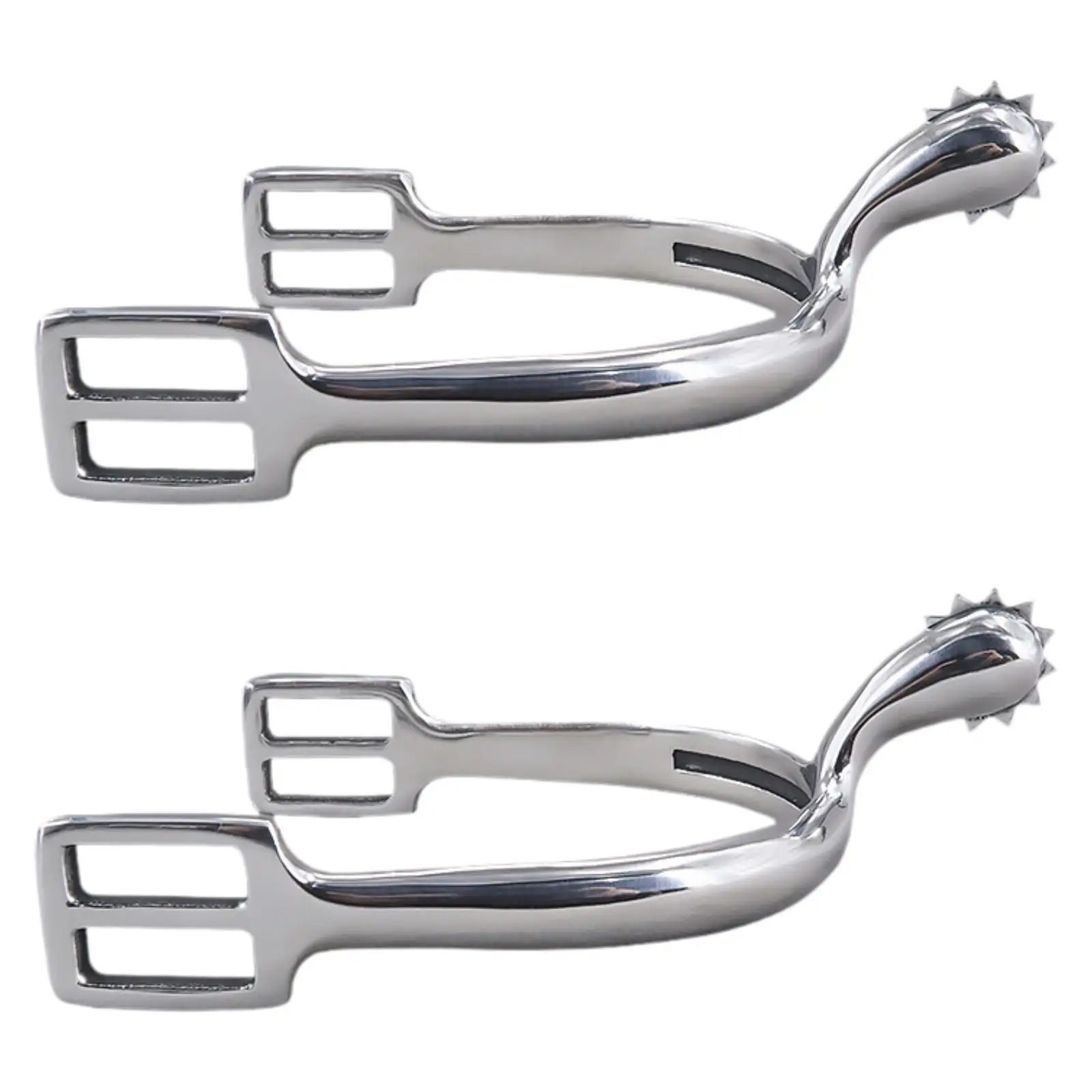 2 Pieces Horse Spurs Men's Horse Riding Spurs Removable Stainless Steel Stable
