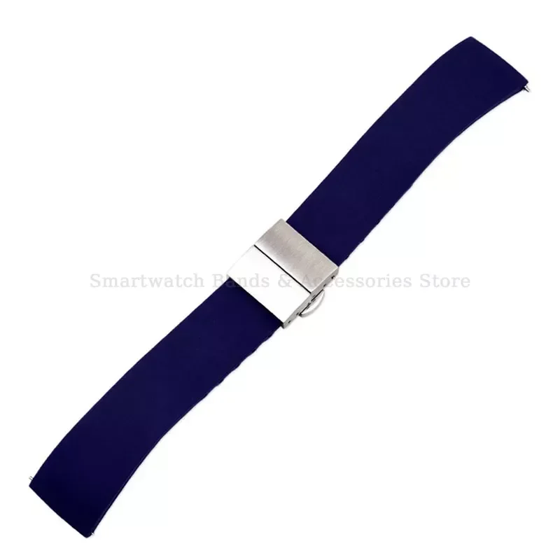 Quick Release Silicone Watch Strap with Butterfly Clasp Bracelet