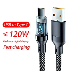 High - Speed 120W USB Type - C Charging Cable with LED Display - Multiple Length Options Available - 1m (USB to type c)