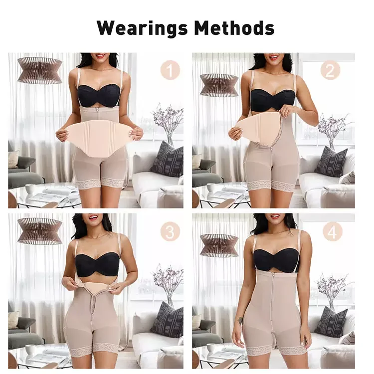 Waist Trainer 360 Lipo Foam Wrap Around Ab Board Post Surgery Flattening Abdominal Compression Waist Belly Table for Liposuction Recovery women body shaper