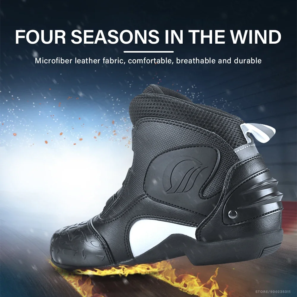 Fashion Motorcycle Boots Men Riding