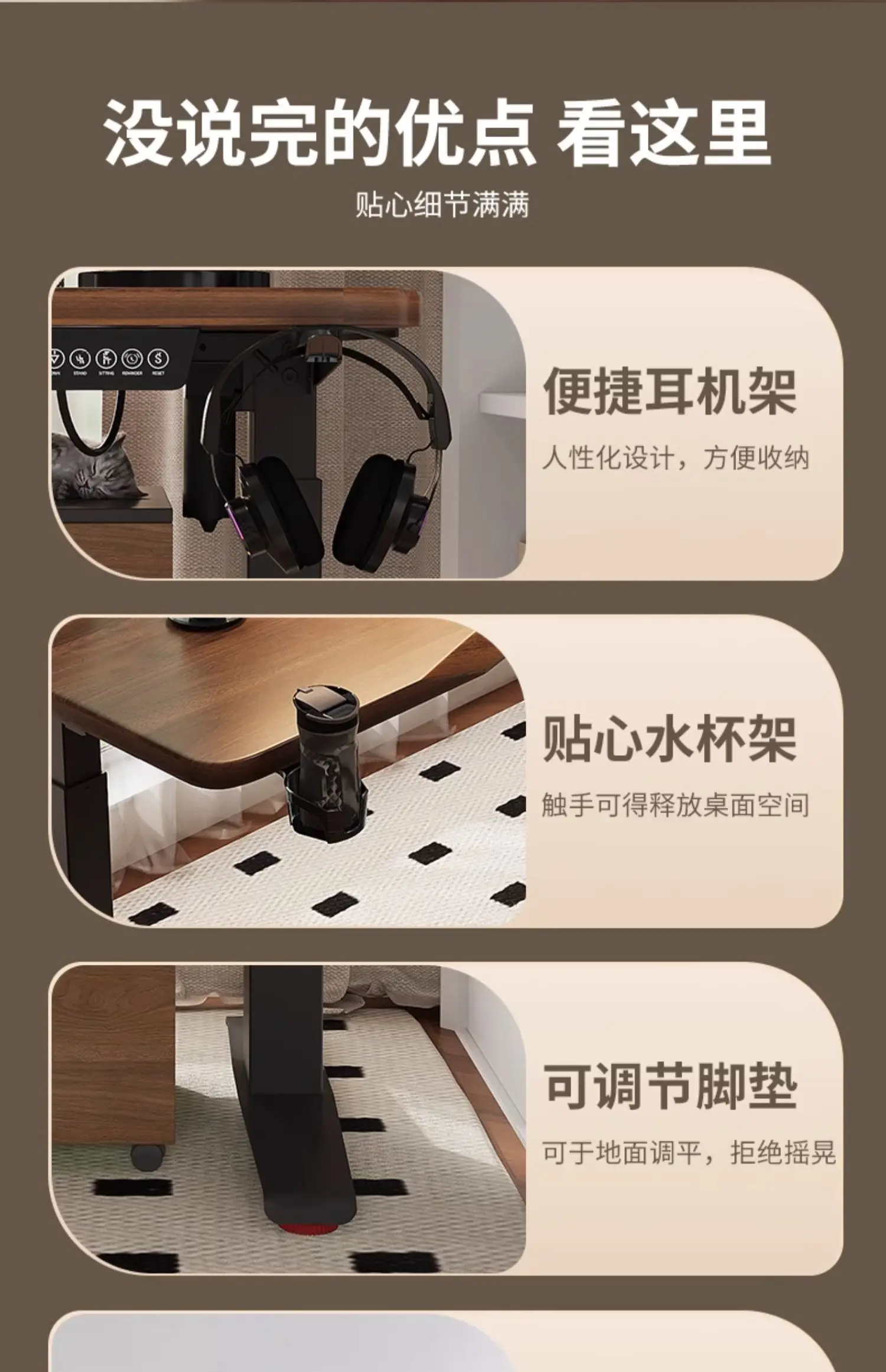 Computer Accessories Desk With Drawers Wooden Table Height Adjustable Portable Folding Tables Free Shipping Tv Electric Gaming