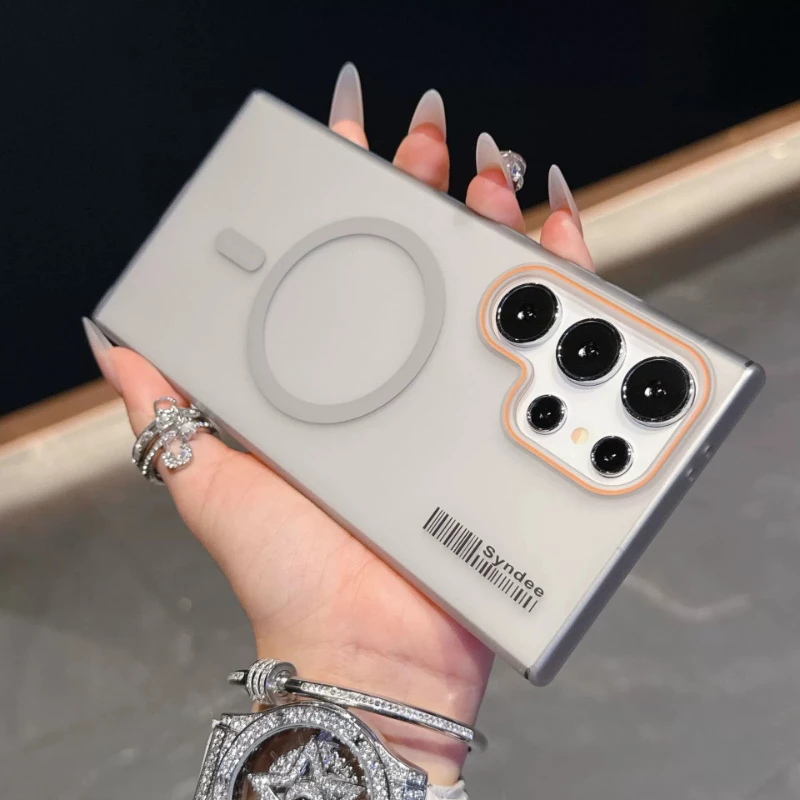 Luxury Matte Double Color Magnetic Charger Ultra Slim Case