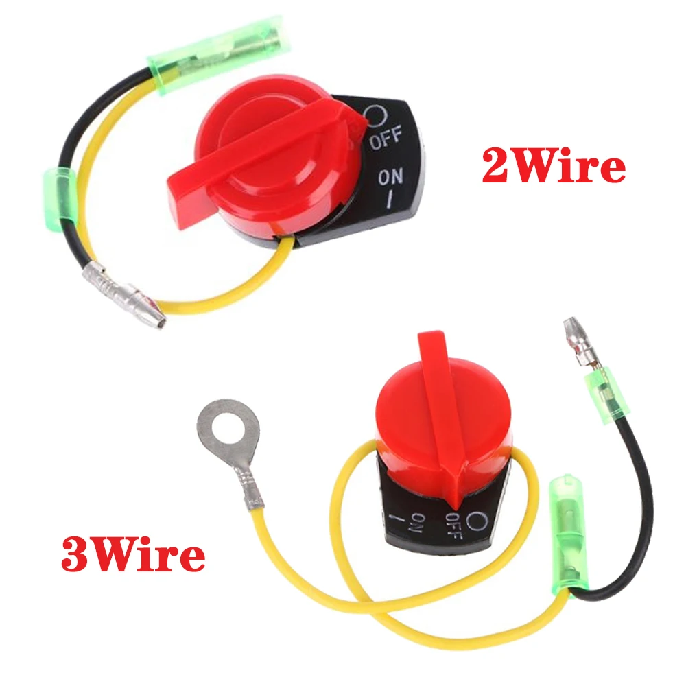 2 / 3 Wire Metal Switch Engine Power Stop on Off Kill Switch Control for Honda GX110 GX120 GX160 GX200 GX240 High Quality