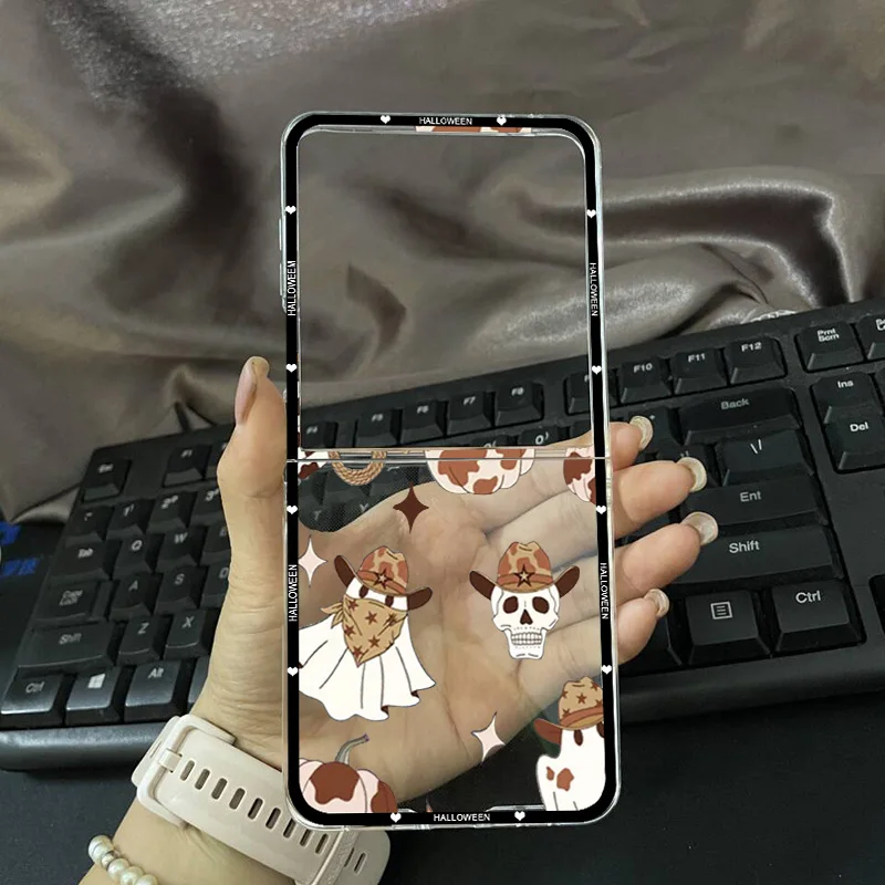 Funny Halloween Ghost Pumpkin Monster Clear Phone Case