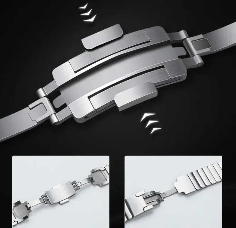 High-End Luxury 22mm Metal Watch Strap Wristband Accessories