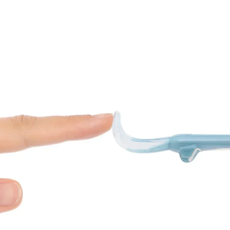 Baby Feeding Spoons Soft Silicone Training Spoon Feeder Learn To Eat Drinking Water for Toddler Children Flatware Utensils