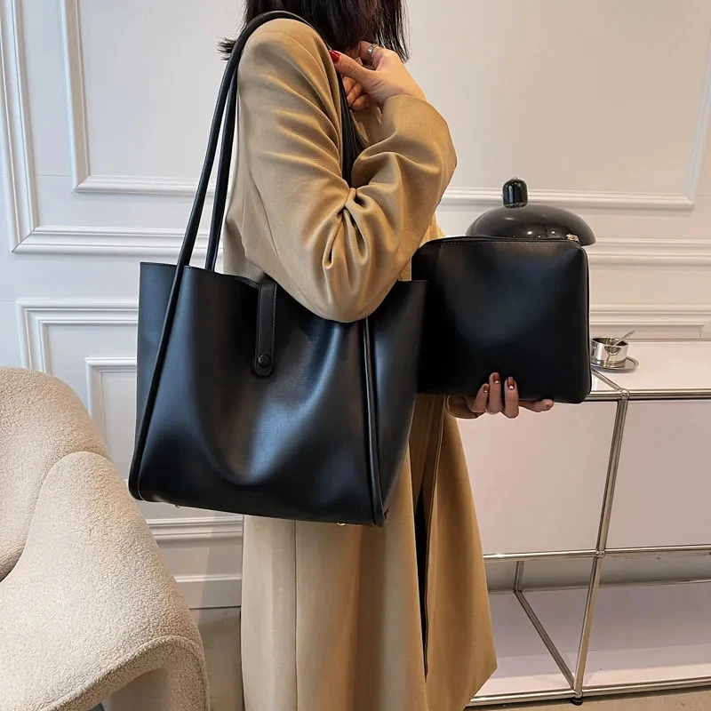 

Vintage PU Leather Luxury Women Tassel Handbags Female Shoulder Bags Large Totes Designer Ladies Top-Handle Tote bolsas feminina