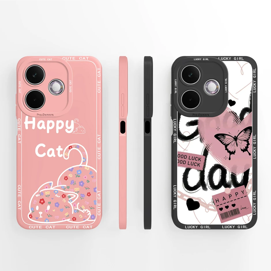 Artistic Flower Silicone Shockproof Phone Case - Soft Protective Back Cover