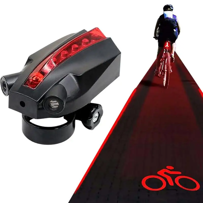 

Cycling Tail Light Cycling Bike LED Indicators Multi-Modes Adjustable Light Projection Rear Lamp For Road Bike Night Safety