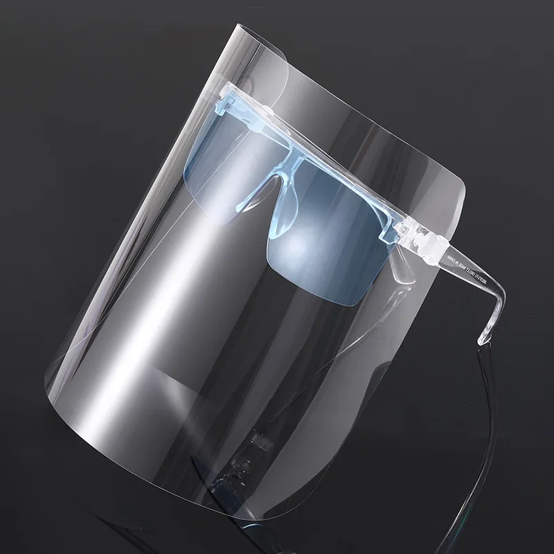 Multicolor Transparent Kitchen Face Shield with Anti-Fog Protection