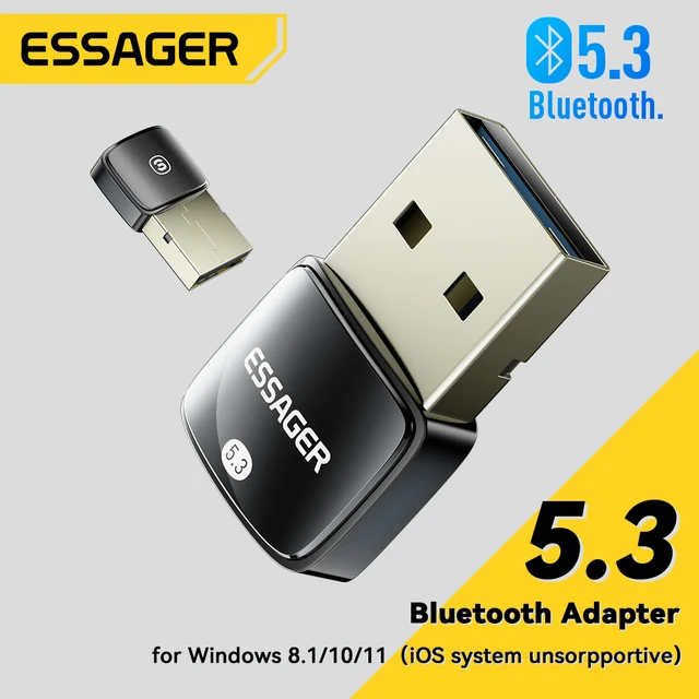 Essager USB 블루투스 5.3 어댑터: 무선 편의성을 더하다 Essager USB 블루투스 5.3 어댑터: 무선 편의성을 더하다