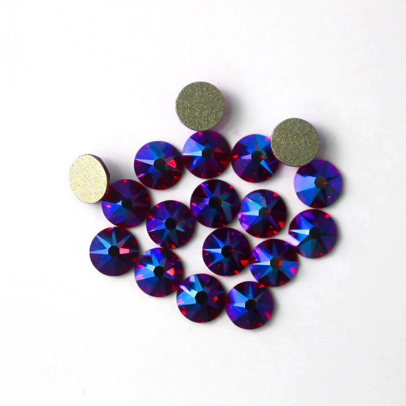 Description Picture 4 of item5A Quality 2088 cut flat back Non hotfix rhinestones 8 big 8 small facets glue on crystal strass for nail art or wedding