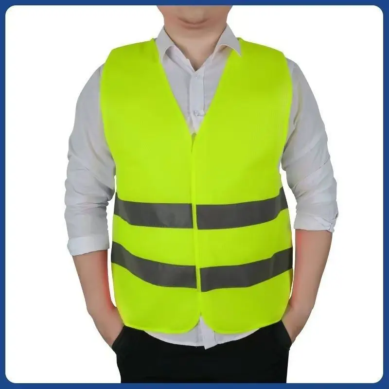 Car Reflective Safety Vest Auto Parts Reflective Strip Vest for Gas Stations Cleaning Sanitatio Cycling High Visibility Jackets reflective vest