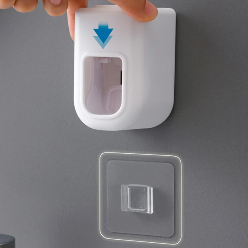 Creative Wall Mount Automatic Toothpaste Dispenser Bathroom Accessories Waterproof Lazy Toothpaste Squeezer Toothbrush Holder 6