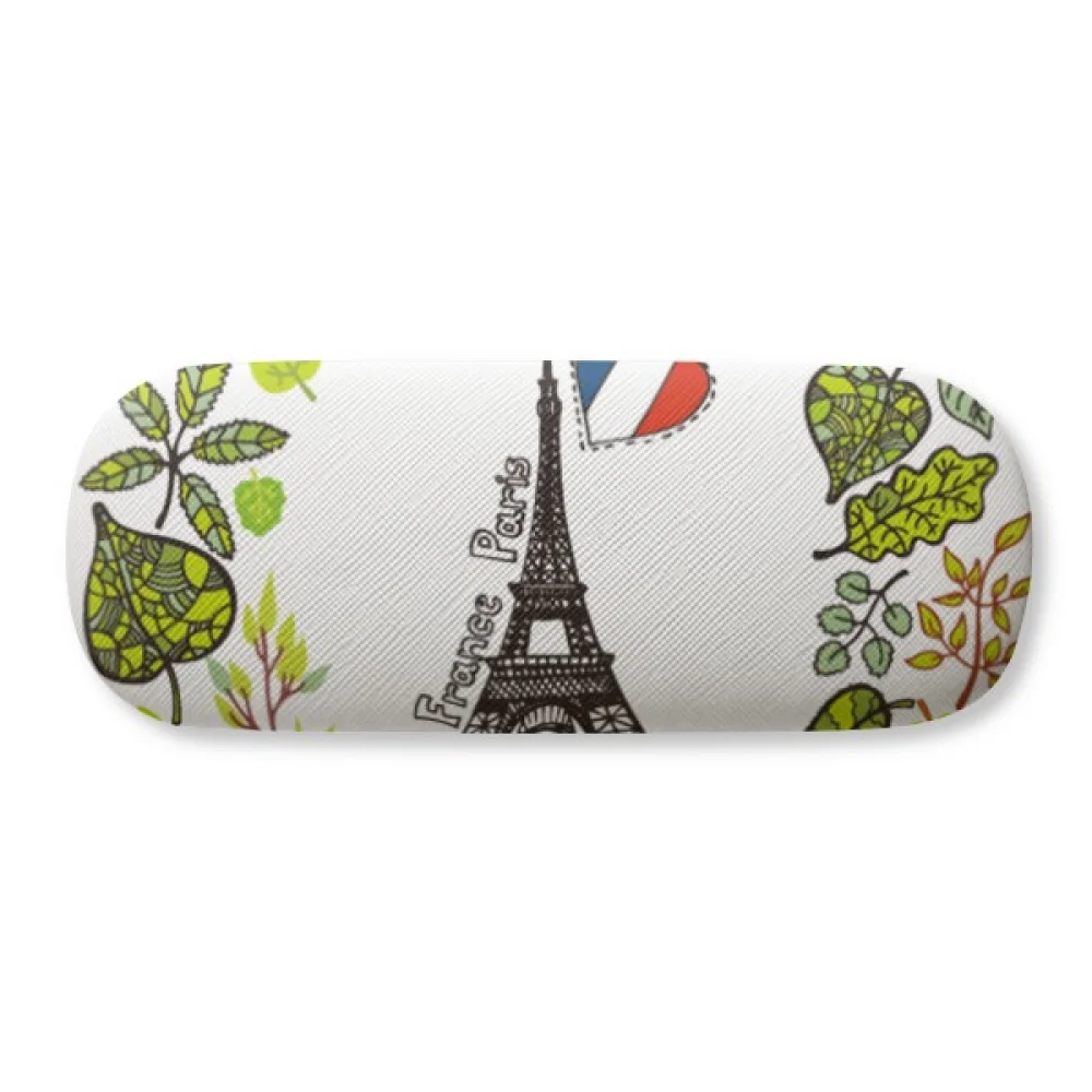 

the Eiffel Tower Paris France Illustration Glasses Case Eyeglasses Hard Shell Storage Spectacle Box