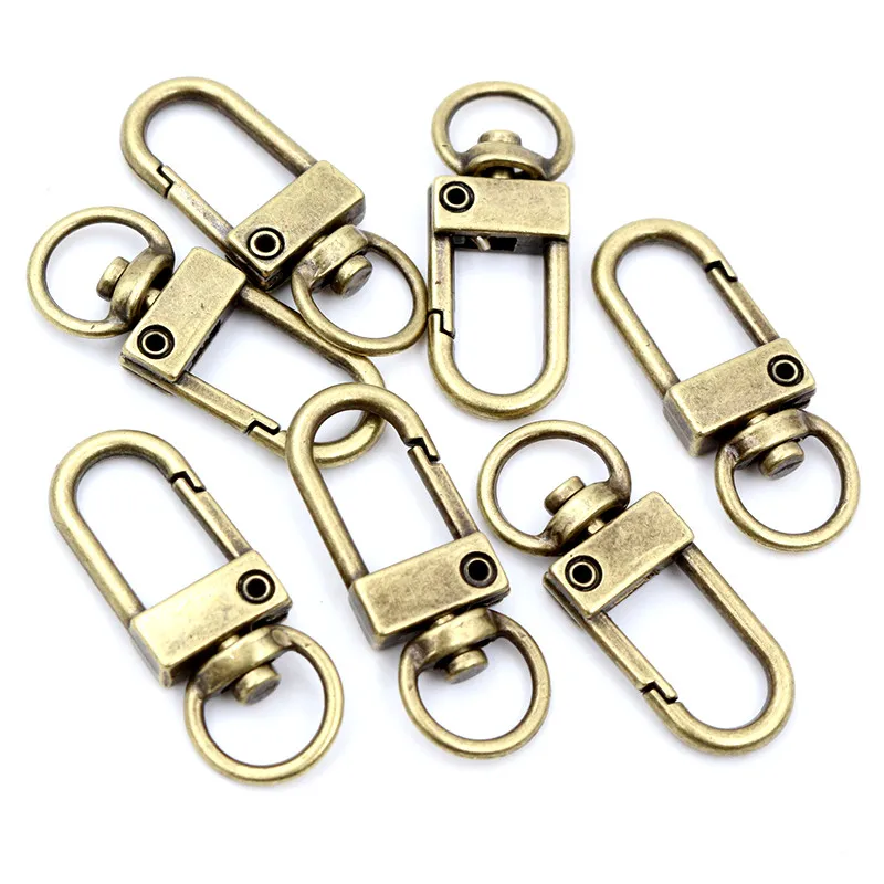 Lobster Clasps 10pcs/lot Gold Silver Plated DIY Jewelry Making Findings for Keychain Neckalce Bracelet Supplies