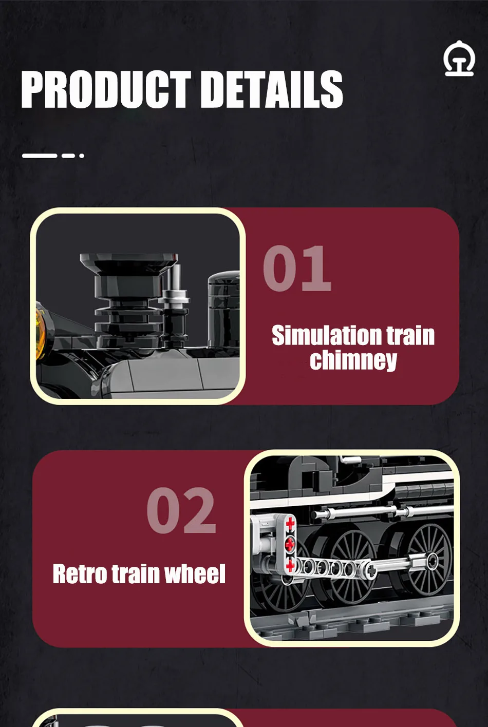 City MOC 1760pcs Classic Retro Steam Train Model Building Blocks Kit DIY Railway Track Monster Train Bricks Toys For Kids Gifts