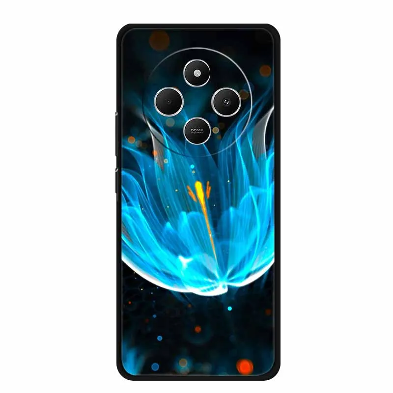 Sleek Black Silicone Shockproof Phone Case - Soft Protective Back Cover