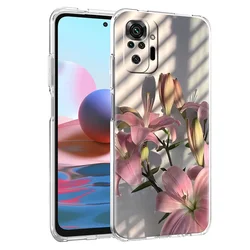 Lily Flower Print Soft TPU Phone Case - Note 13Pro Plus 5G (B1)