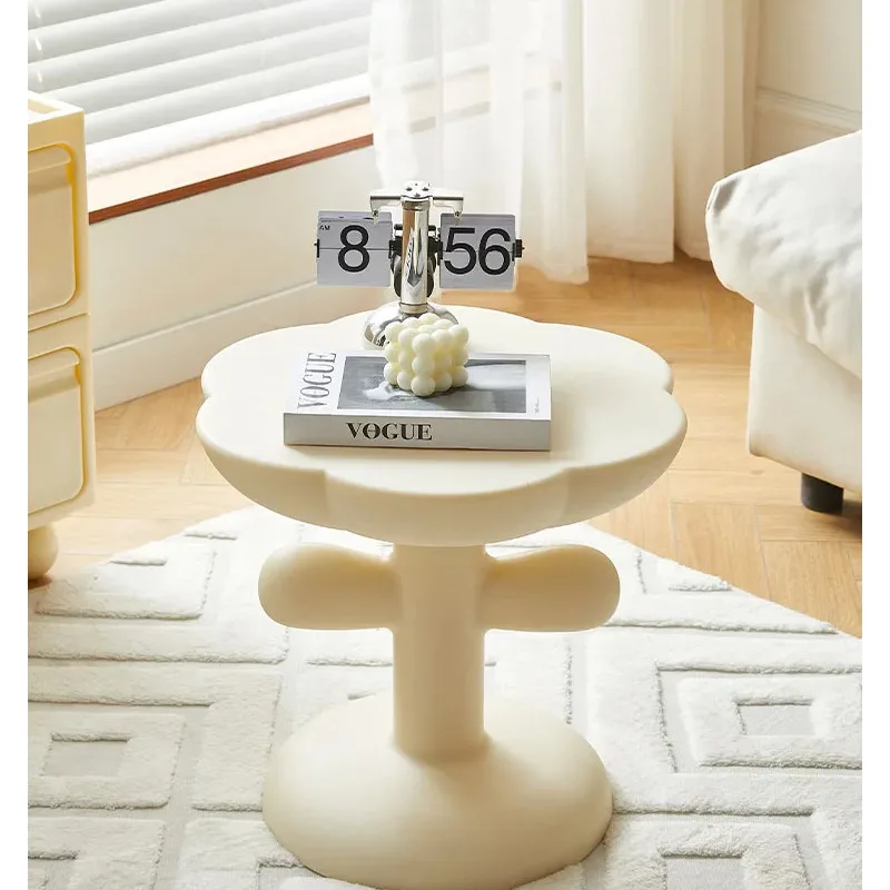 

Cute Flower Coffee Tables PE Plastic Nordic Home Living Room Sofa Side Small Tea Creative Storage Bedside Table Furniture