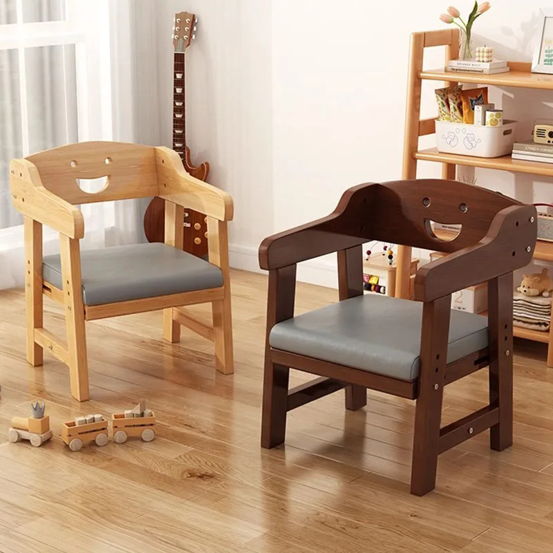Children Chair Toddler Child Stool Wooden Chairs Kids Wood Camping Study Childrens Kindergarten Chaise Enfants Armchair LT