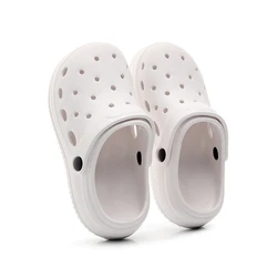 Kids' Waterproof Summer Slides - Soft Sole Outdoor & Indoor Sandals - 29 - 30(Inner 19cm) (White)