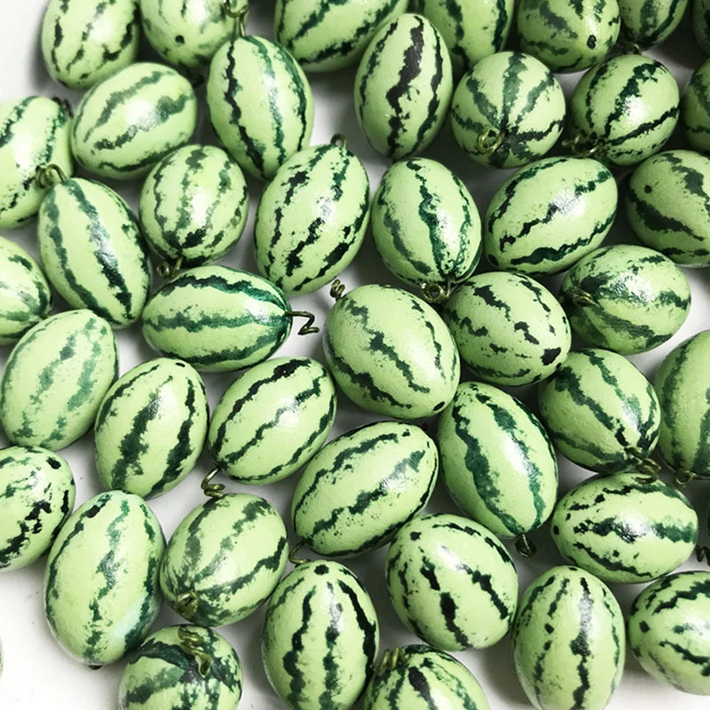 

1 шт., статуэтка искусственного арбуза для кукольного домика, миниатюрная модель, миниатюрные фигурки фруктов для украшения кукольного дома