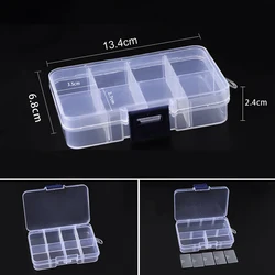 Eco-Friendly Adjustable Multi-Grid Transparent Organizer Box (8 grids)