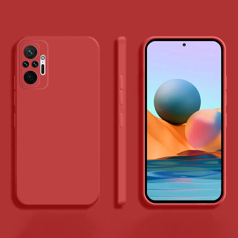 Luxury Square Matte Silicone Phone Case - Classic Design