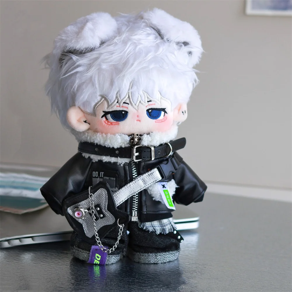 Original Music Guitar Rock Handsome Cool Guy Suit For 20cm Doll Toy Costume Clothes Cosplay Kids Gift Cute 3