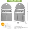 Fabric Hanging Storage Bag for Dormitory Wall Mounted Wall Door Bags Dual-Pocket Side Mesh Organizer Book Magazine Phone Holder 3