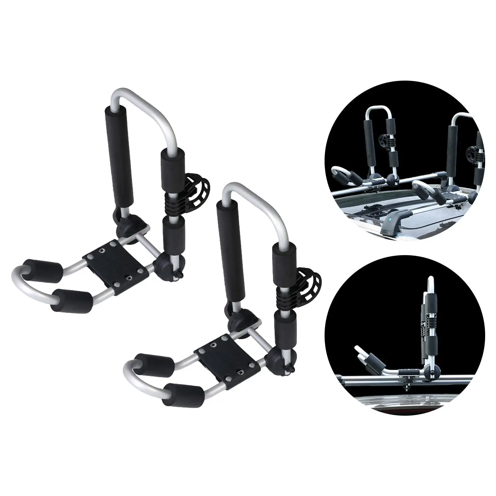 

2Pcs Kayak Roof Rack Universal Kayak Rack Kayak Roof Carrier Carrier for Surfing Board Skiboard Kayak Surfboard Paddle Boards
