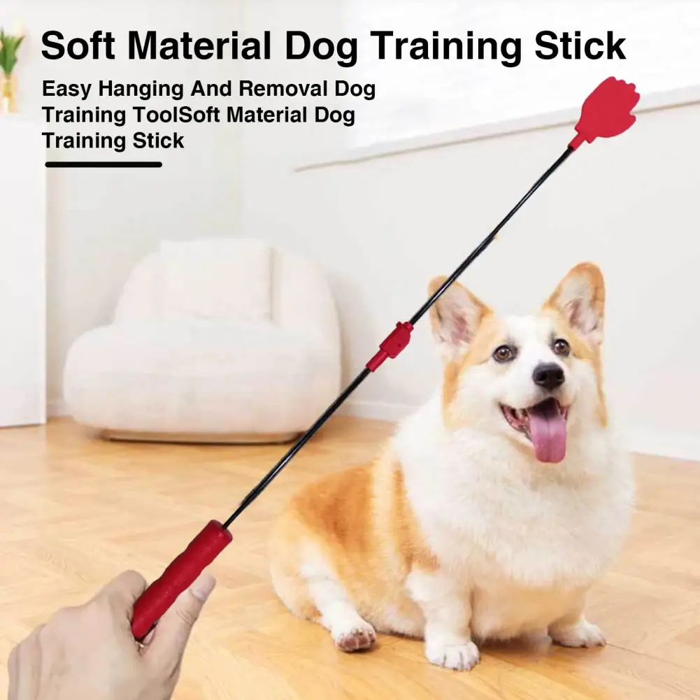 Silicone Dog Training Stick Stop Barking Foldable Design Comfortable Grip Lanyard Included Effective Dog Training Stick