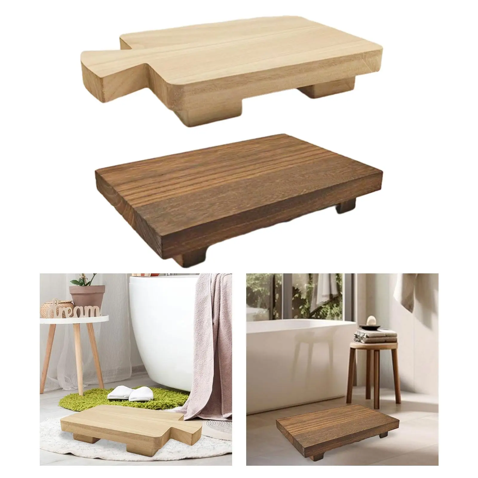 

Wooden Pedestal Stand Cake Stand Decorative Tray for Party Kitchen Tabletop
