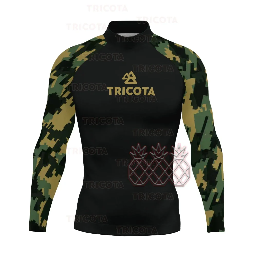Surfing Rash Guard Swimwear Men's Long Sleeve UV Protection Diving Wear Summer Surfing T-shirts Water Sports Swimming Rashguard 2