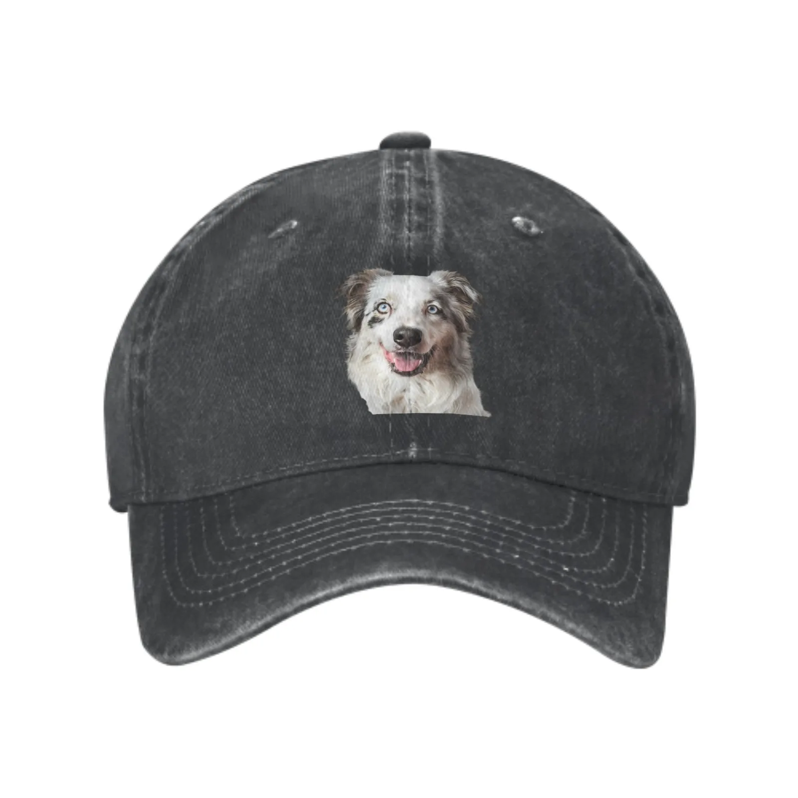 

Бейсболки с изображением белой собаки, мягкие, джинсовые головные уборы, уличная одежда, повседневные, спортивные, всесезонные