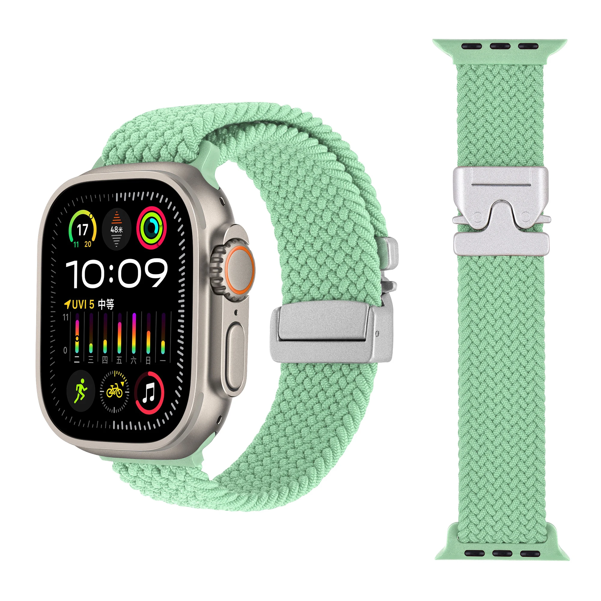 Nylon Braided Strap with Parachute Metal Buckle