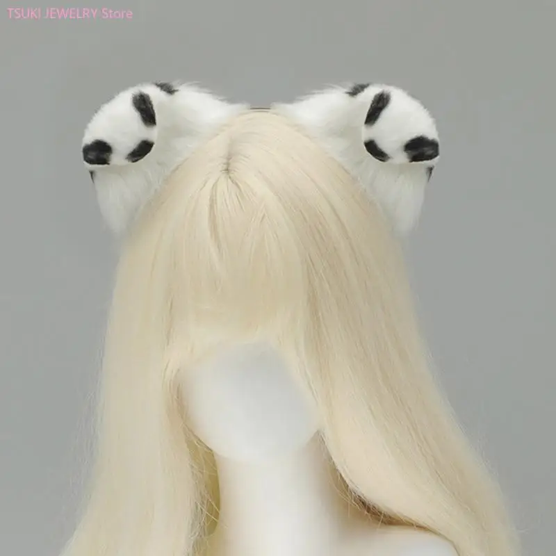 Plüsch Hund Haarband Anime Zubehör Mode Kostüm Stirnbänder Haarschmuck für Cosplayer und Party-Enthusiasten – Detail 3