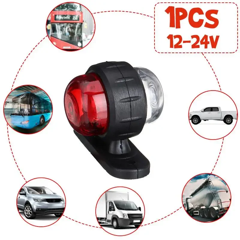 4PCS 12V 24V Universal Truck Trailer Tail Light Side Marker Indicators Light Lamp Edge Lights Signal Lights Lorry Caravans Bus led marker lights,led tail lights