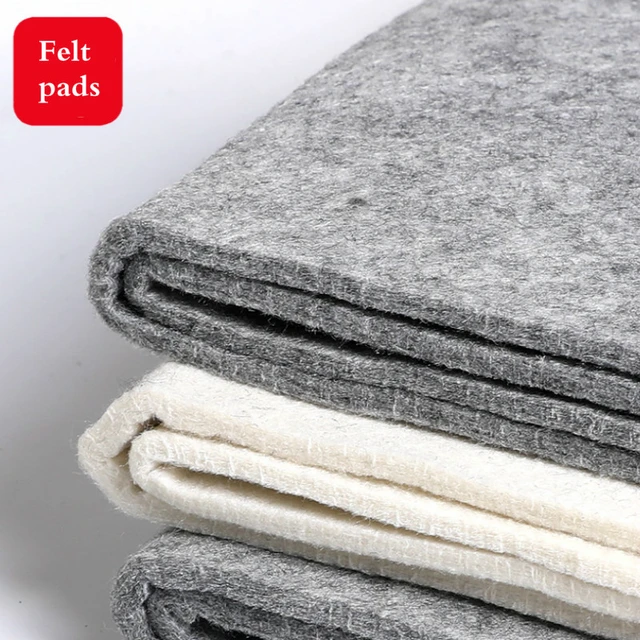 50x70cm Felt Sheets Fabric 5mm Thick Soft Polyester Cloth Craft DIY Sewing  Grey/Black