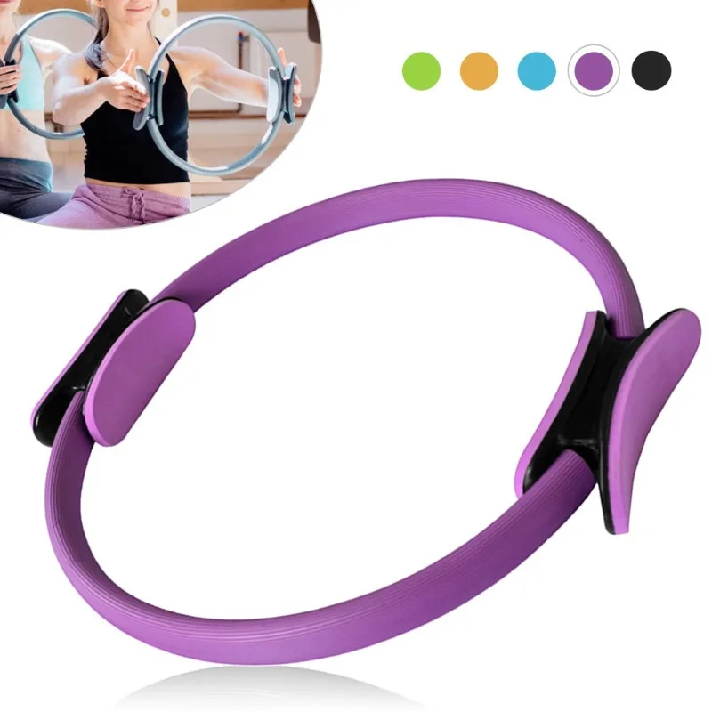 Yoga Fitness Ring Circle Pilates Women Girl Exercise Home Resistance Elasticity Yoga Ring Circle Gym Workout Pilates Accessories