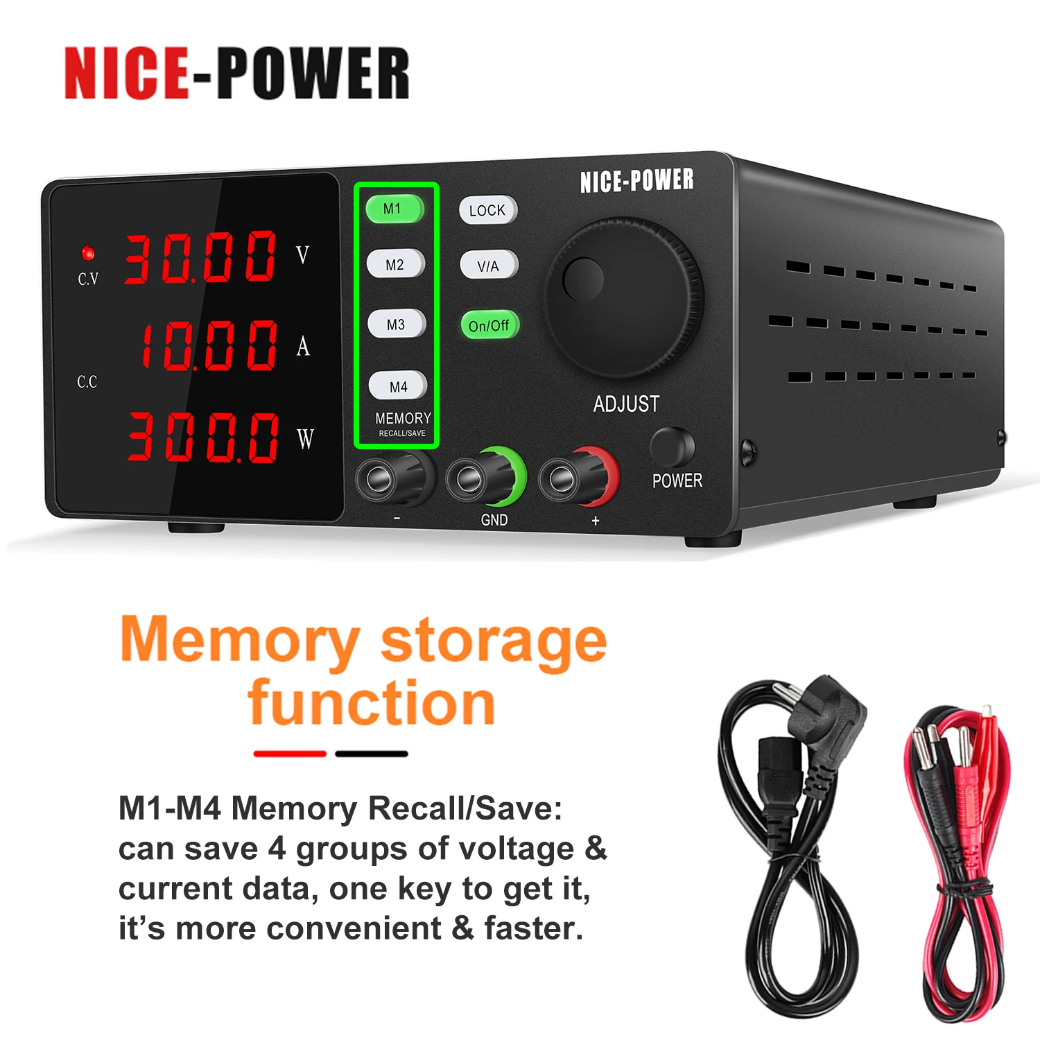 เครื่องควบคุมแรงดันไฟฟ้า10A 30V แบบปรับได้แหล่งจ่ายไฟ DC 24V 60V ซ่อมโทรศัพท์มือถือ 1