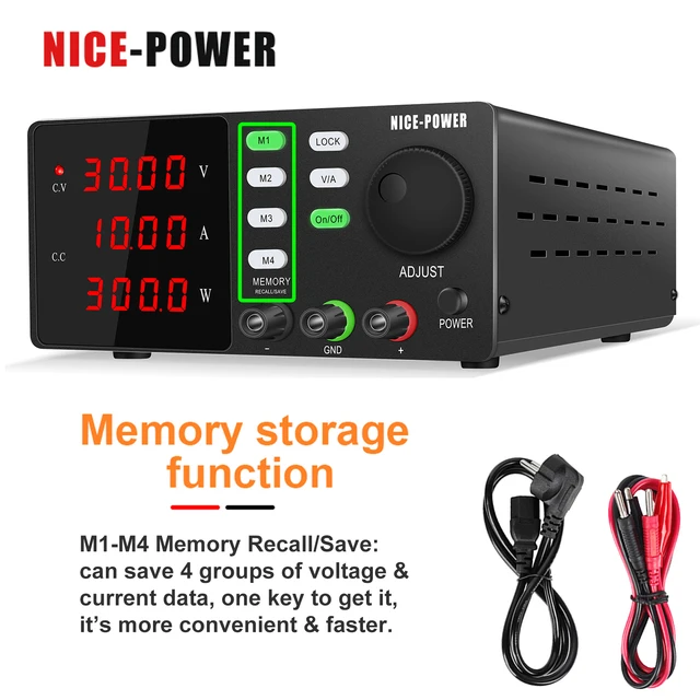 เครื่องควบคุมแรงดันไฟฟ้า10A 30V แบบปรับได้แหล่งจ่ายไฟ DC 24V 60V ซ่อมโทรศัพท์มือถือ 1