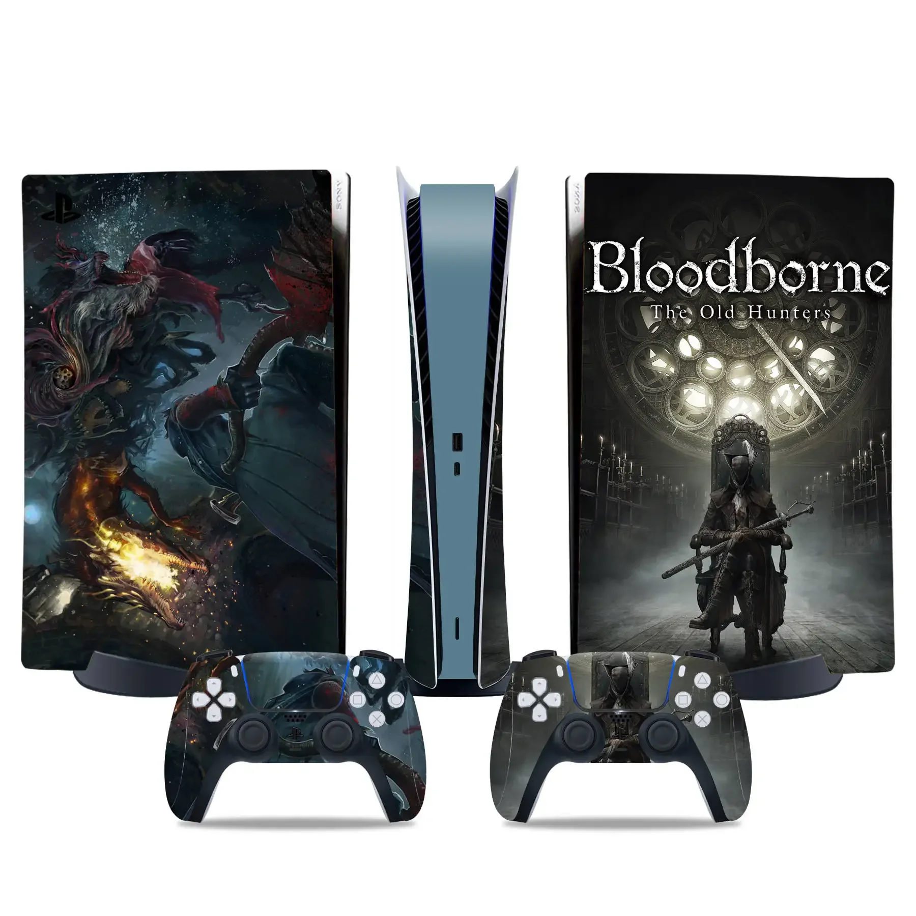 Bloodborne Game PS5 digital edition decal skin sticker for PS5