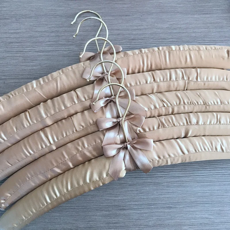 

42CM Sponge Padded Hanger Silk Sponge Hanging Men Clothes Hangers Hotel Shop Display Rack Black Gray Coffee Gold Wine Red