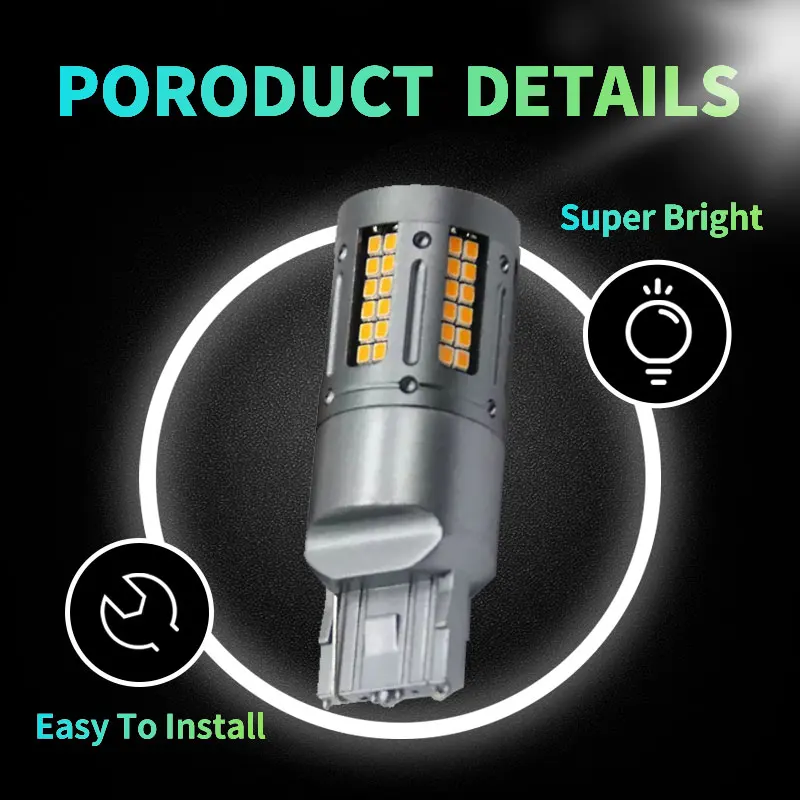 10Pcs Led   1156 BA15S P21W 1156 BAU15S PY21W 1157 BAY15D P21/5W T20 7440 W21W 7443 W21/5W 84Smd Canbus  