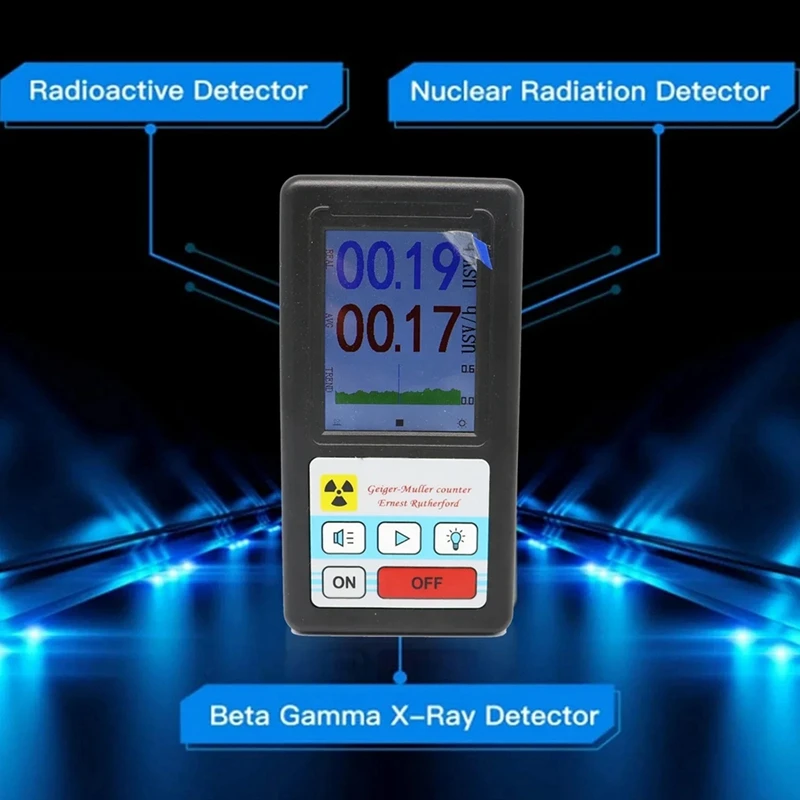 24-Hour Delivery BR-6 Geiger Counter Nuclear Radiation Detector Personal Dosimeter X-Ray Beta Gamma Detector LCD Radioactive Tes