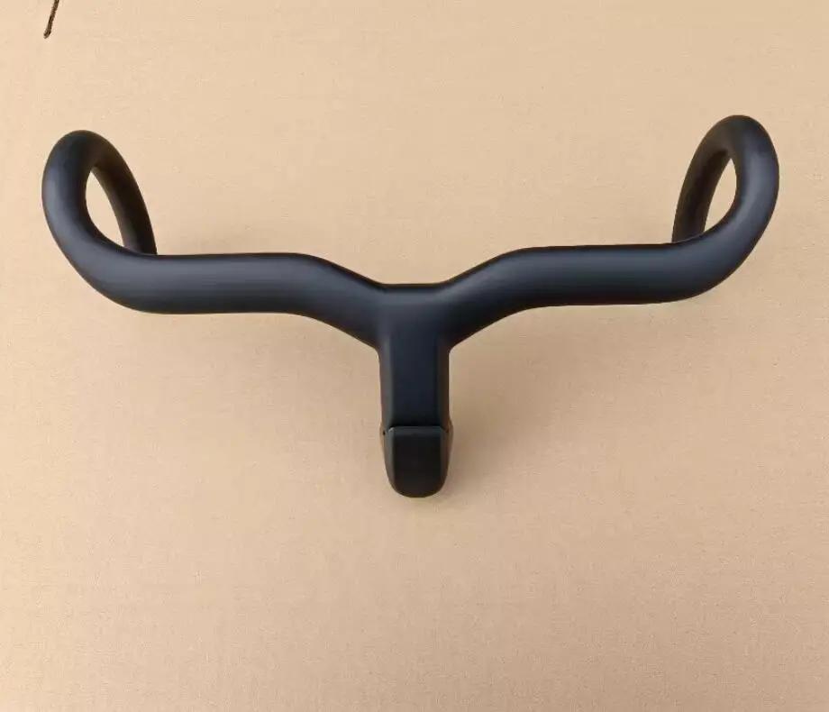 Full Black Carbon Road Handlebar Bicycle Carbon Handlebars Integrated With Stem Spacers For 31.8mm Fork Steer Bike Accessories